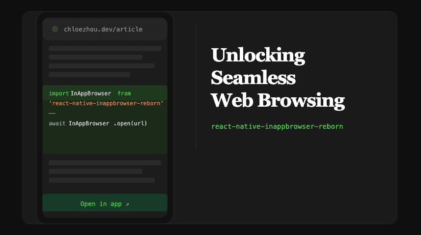 Unlocking Seamless Web Browsing in React Native with react-native-inappbrowser-reborn